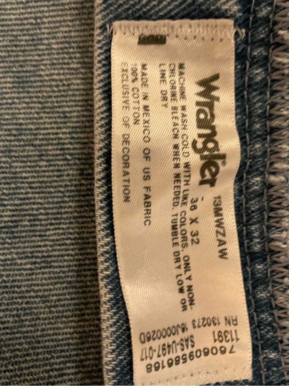 Vintage 90’s Wrangler Denim Jeans 36/32 - Picture 4 of 4